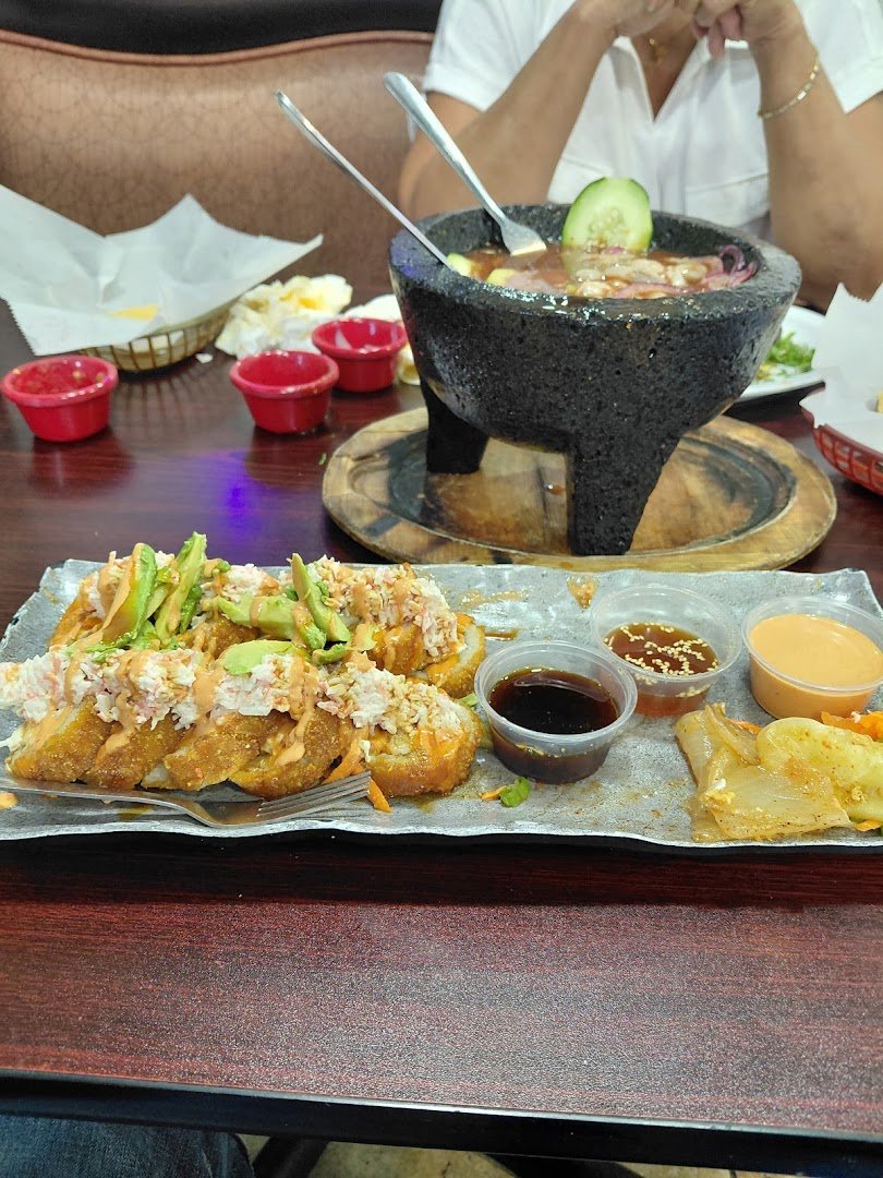 Mexican restaurant interior with casual seating.